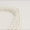 Beaded Curtain Tieback with Tassels, Cream-White Faux Pearl Self-Tie Curtain Holdback, 40.2 in, 117.2g, Set of 1